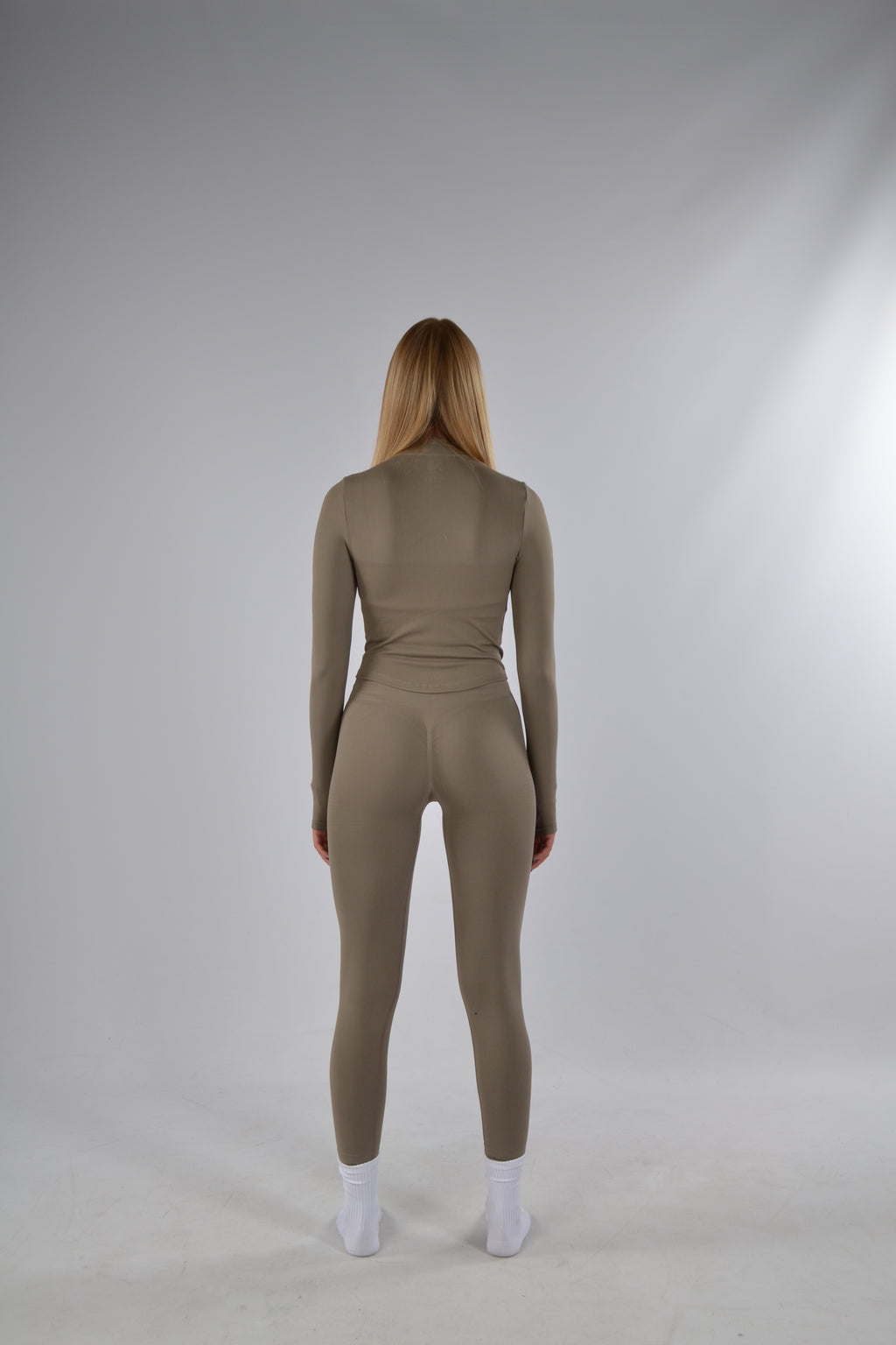 Sculpt Zip Vest Taupe