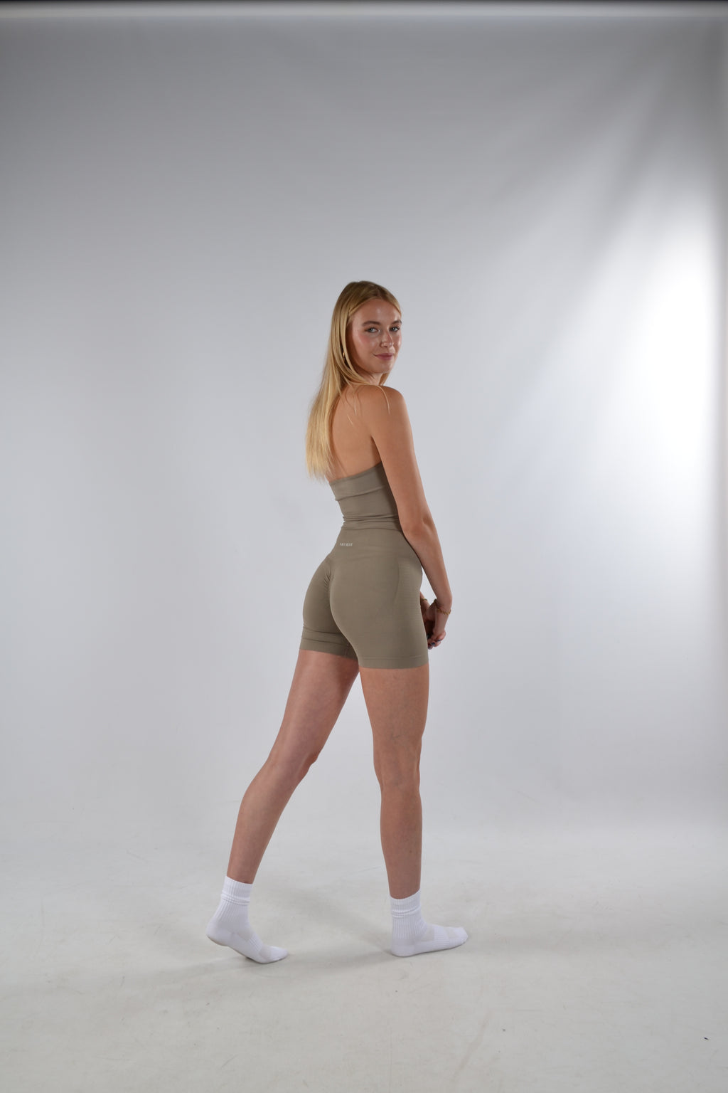 Sculpt Halter Top Taupe