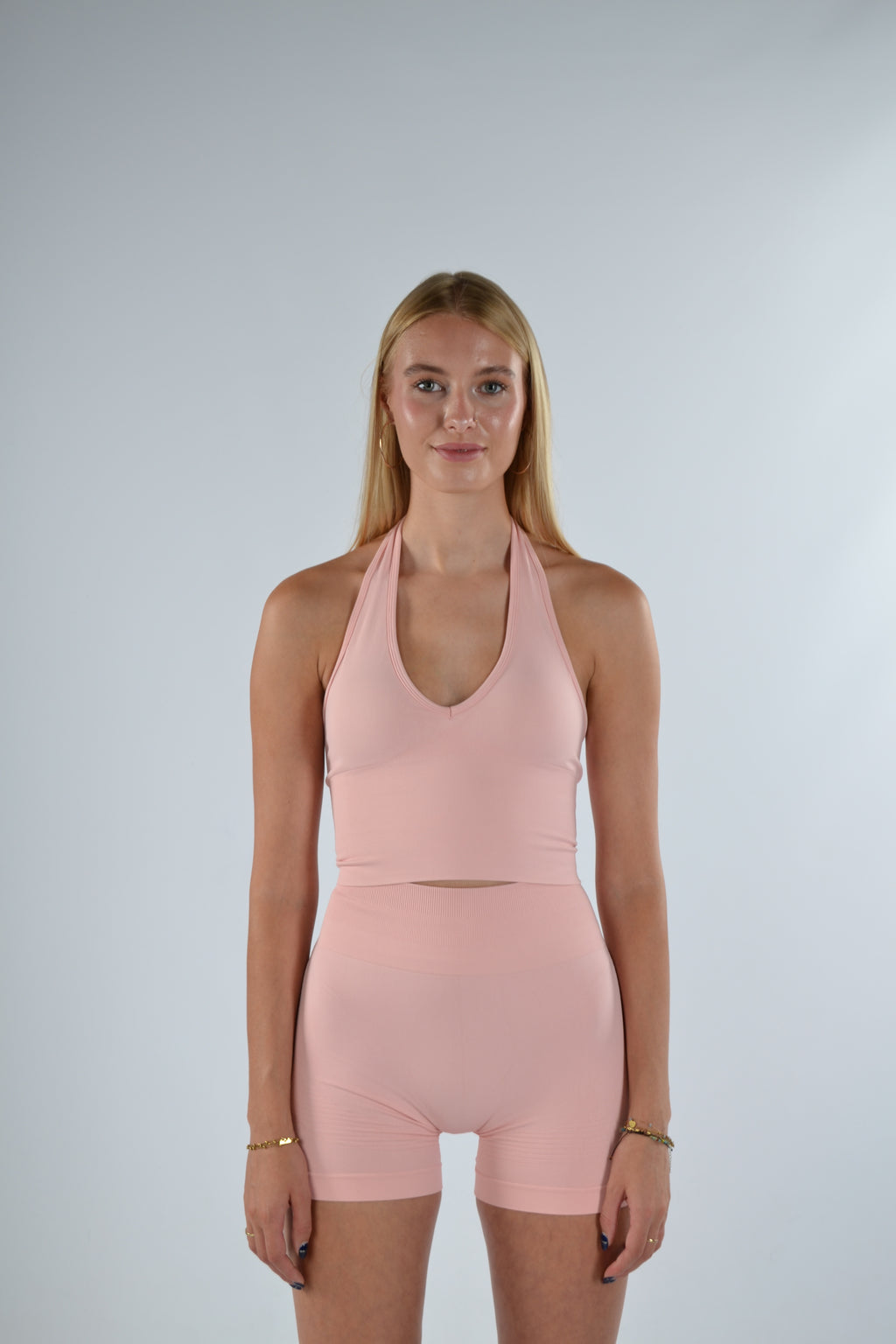 Sculpt Halter Top Roze