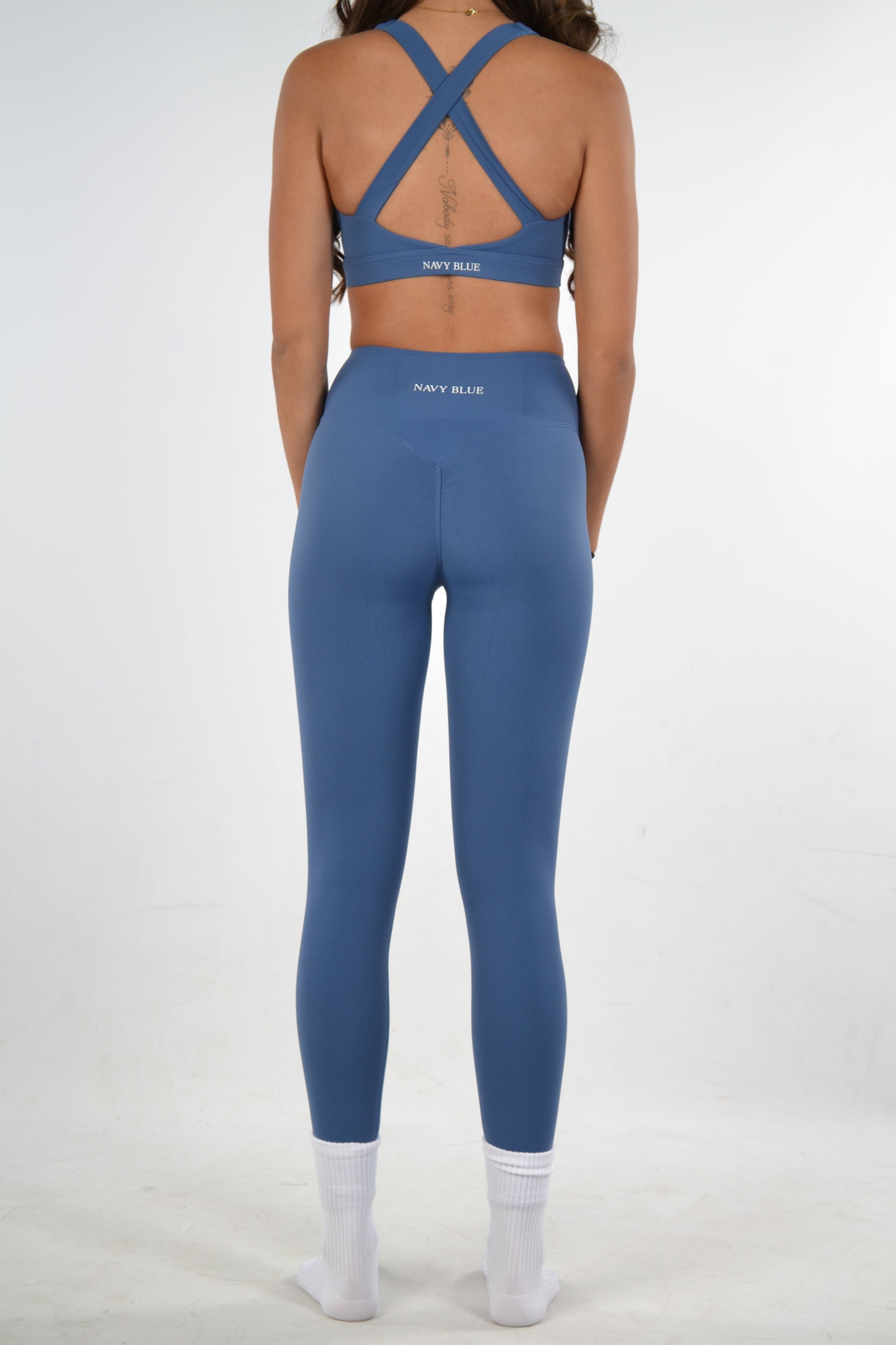 Ava Scrunch Seam Legging - Ocean Blue